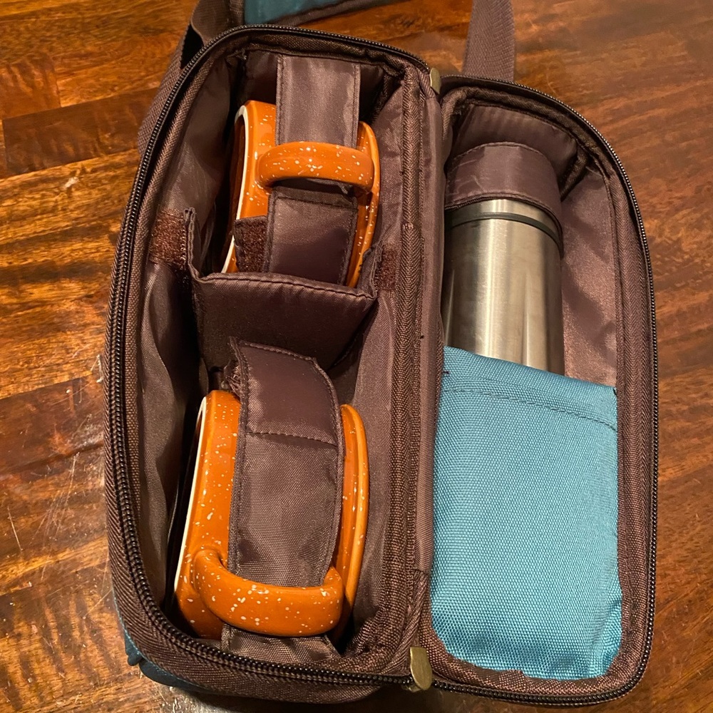 Starbucks Picnic Travel Set Case with Thermos and Mugs